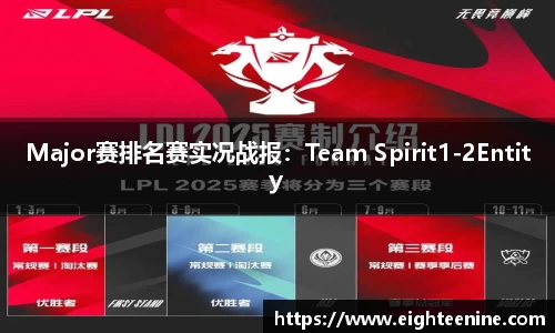 Major赛排名赛实况战报：Team Spirit1-2Entity